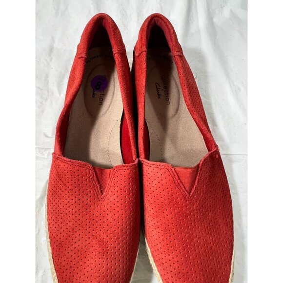 Collection by Clarks Danelly Sky Loafers, Women's Size  8 M, Red new $85 - Picture 7 of 11